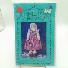 Vintage UNCUT Homespun Friends Callie Doll Pattern Kit 20" Tall Craft Supplies