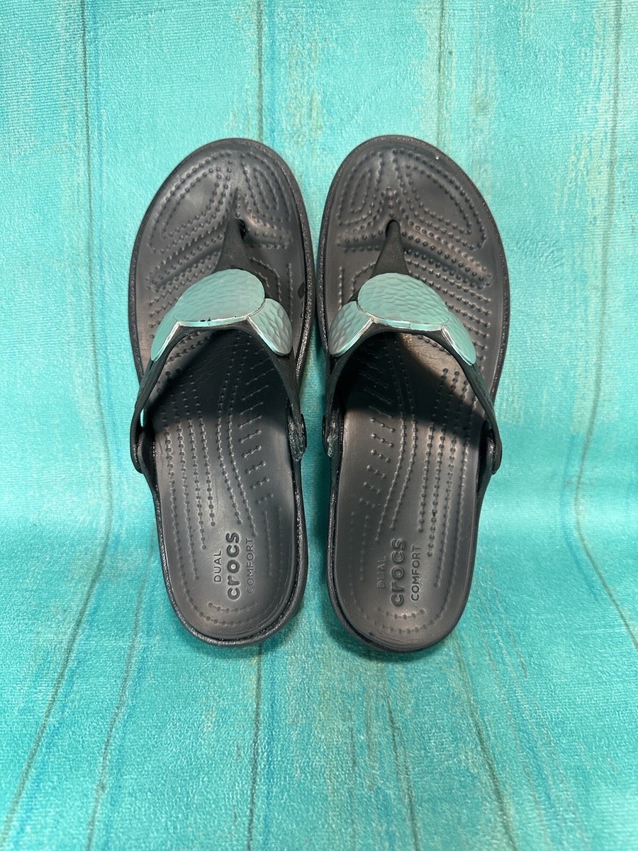 crocs ella comfort path flip