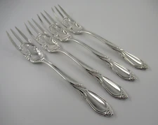 Silverplate Yamazaki CACHE 4 Dinner Forks Flatware