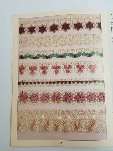 Fifty Beautiful Edgings to Crochet Leisure Arts Booklet 1509 50 Patterns - Picture 2 of 3