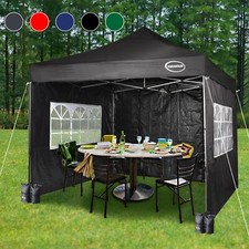 MAXIMUS® HEAVY DUTY POP UP GAZEBO 3mx3m COMMERCIAL MARKET STALL & 4 WEIGHT BAGS