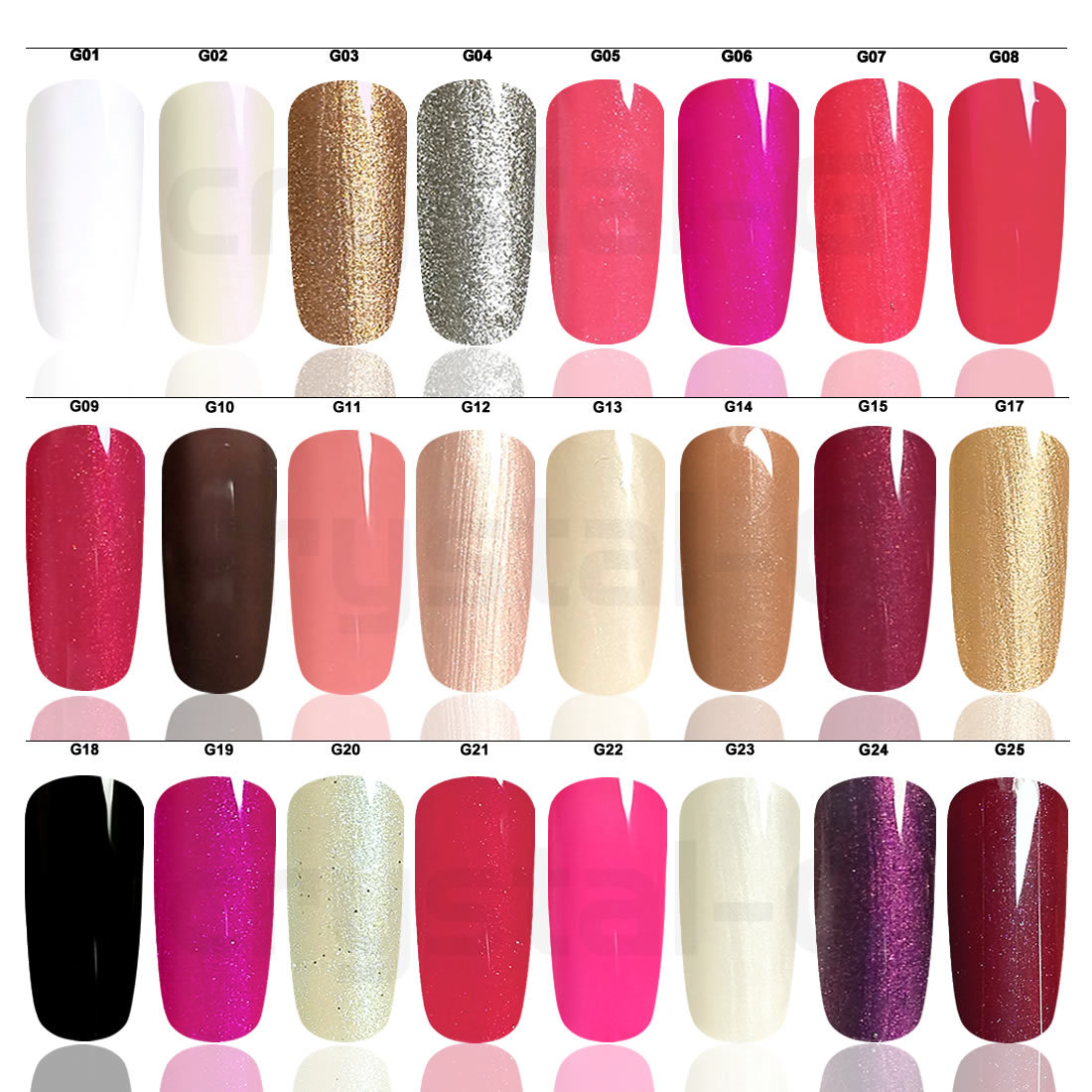 CRYSTALG PREMIUM UV SOAK OFF GEL NAIL POLISH 8ml ( BRAND NEW ) 30