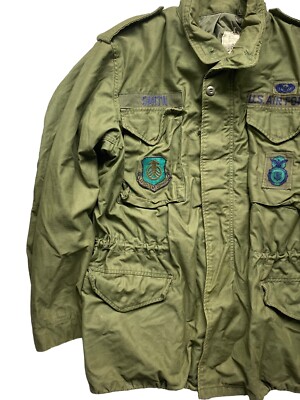1973 Alpha Industries USAF Systems Command M-65 Medium Long Field