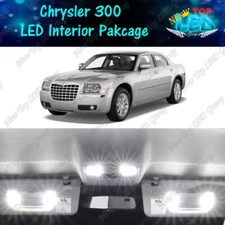 White Interior LED Lights Package Kit For 2005-2008 2009 2010 Chrysler 300 300C