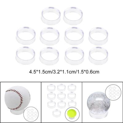 10x Transparent Aufsteller Kristallkugel Quarz Murmeln Kugel Edelsteine Sockel