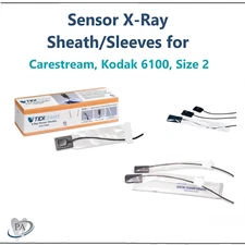 Dental Digital X-Ray Sensor Sleeve Sensor Carestream 6100 Kodak Size #2, 500/Bx