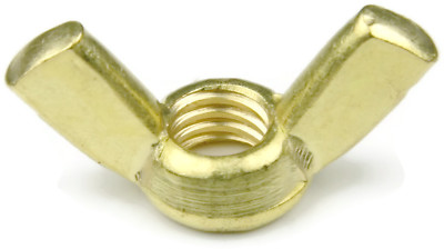 Brass Wing Nuts - Inch Sizes #6-32 to 1/2''-13 - QTY 25