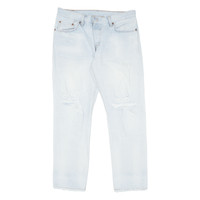 LEVI'S 501 Jeans Distressed Womens Blue Regular Straight W31 L27