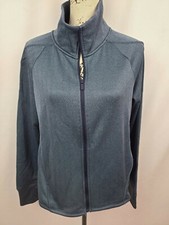 Champion C9 Women's Blue Herringbone Tech Fleece Full Zip Athletic Jacket New