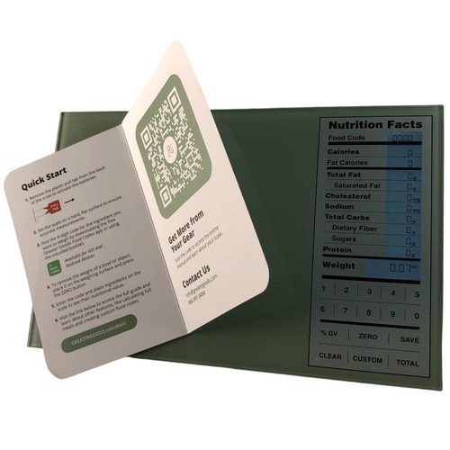 Báscula de alimentos de cocina y pantalla macro de información nutricional de Greater Goods - Imagen 7 de 13