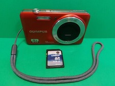 OLYMPUS VG-110 12 MP 4X OPTICAL ZOOM DIGITAL CAMERA - RED - NO CHARGER **READ**