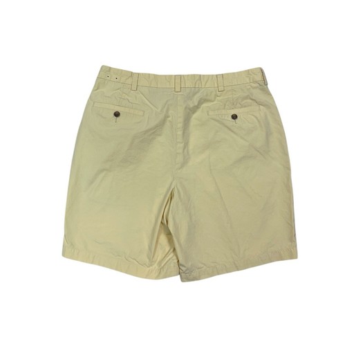 Brooks Brothers Men’s Size 36 Flat Front Solid Yellow Chinos Shorts - Picture 2 of 5