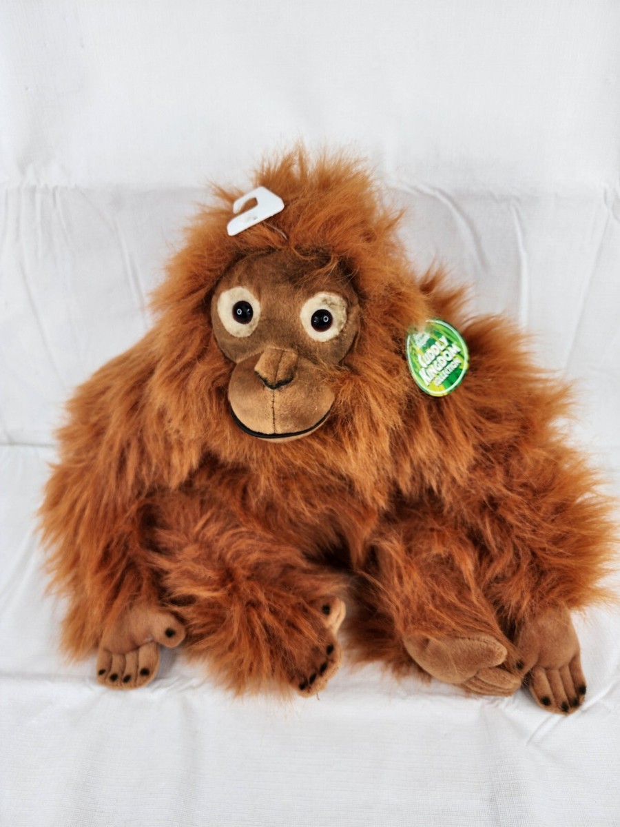 Walmart Red Brown Orangutan Ape Plush Monkey Realistic Stuffed