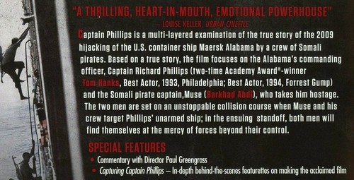 Captain Phillips DVD (Region 2,4,5) VGC Tom Hanks NEW CASE - Picture 5 of 5