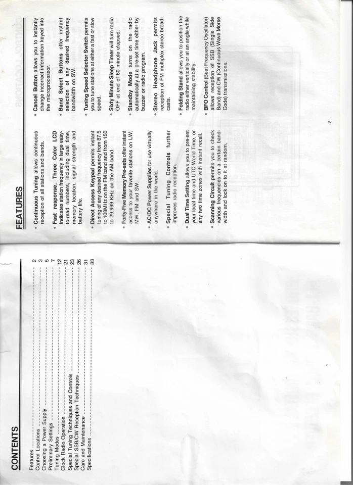 Receptor Sangean ATS 818 Operadores MANUAL Profissional Digital All-Band World - Imagem 4 de 4