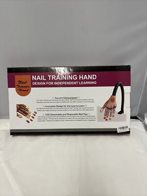 Nail Practice Hand Trainer Includes 100 Pcs OF Nail Piece - New