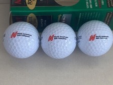 3 NORTH AMERICAN SALT CO LOGO GOLF BALLS TOP FLITE XL 3000 WHITE NEW NRFB