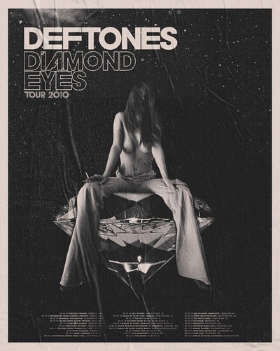 Deftone diamond eyes tour 2010 poster
