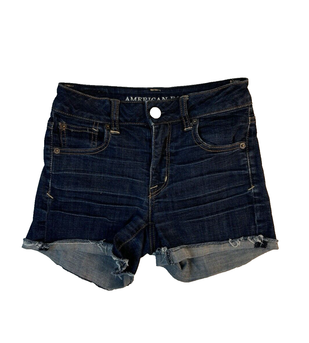 American Eagle Outfitters Shortie Blue Jean Super Stretch Shorts Womens  Size
