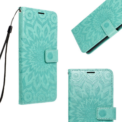 FÜR XIAOMI REDMI NOTE 10 PRO MAX - BUNT MUSTER BOOK Hülle Case MANDALA TÜRKIS