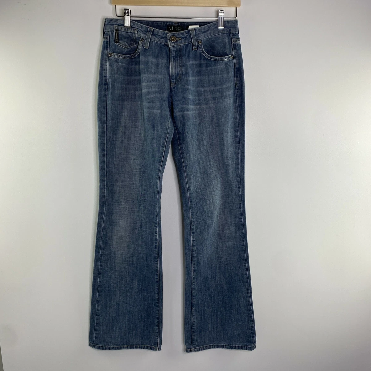RARE Women s Armani Jeans Straight Leg Jeans Sz 28 005 Series MADE