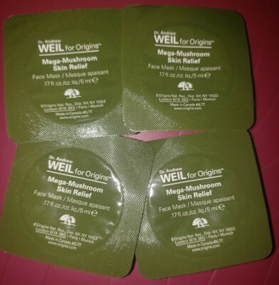 Origins Dr Andrew Weil Mega Mushroom Skin Relief Face Mask Individual Size 4 Pck