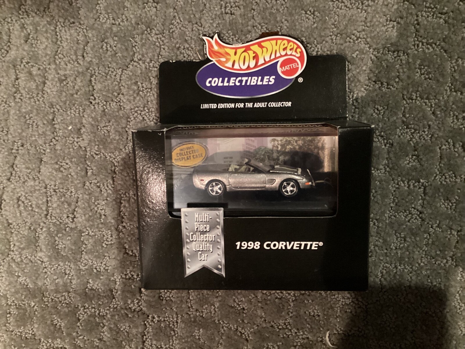 1998 Hot Wheels Silver 1998 Corvette 1:64 Scale Diecast Cool Collectibles - NIB