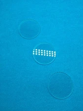 3pcs ! JGS2 25*1mm Fused Silica Window Quartz Glass disk