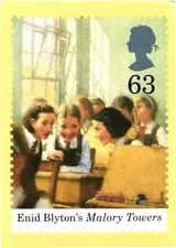 Enid Blyton's Famous Five, Malory Towers Stamp By Birmingham Royal Mail Postcard