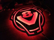 V8 MULTICOLOUR  ACRYLIC  Scania Vabis Led Mirror Board   24v NEXT DAY DELIVERY