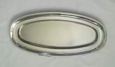 Vassoio Motta ovale in acciaio inox