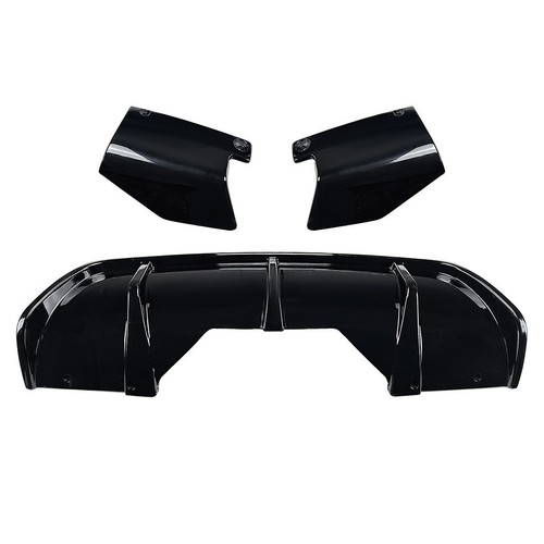 Difusor trasero para BMW F16 X6 M Sport 2014-18 negro brillante parachoques alerón - Imagen 3 de 7
