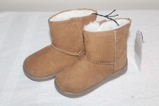 Wonder Nation Cozy Faux Fur Shearling Infant Toddler Chestnut Brown Boots Size 5