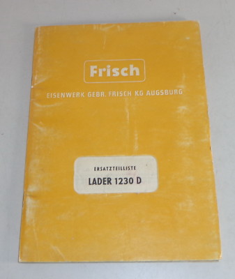 Parts catalogue/parts list fresh loader 1230 D status 06/1964