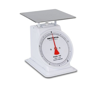 Detecto T-5-D 5-lb Capacity Air Dashpot Top Loading Dial Scale