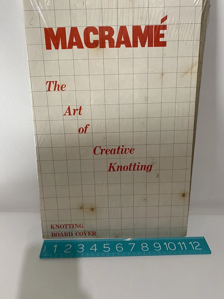 NIP Vintage Old Stock 1970s 1980s Crafts Macrame Work Knotting Board 18” X 12” - Image 2 of 4