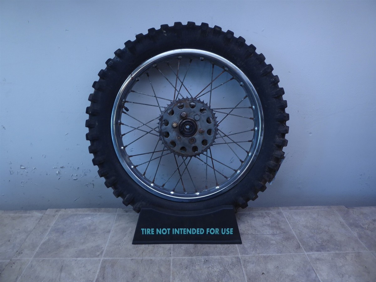 1973 Yamaha CT3 Enduro Y765-1) chrome rear wheel rim with sprocket