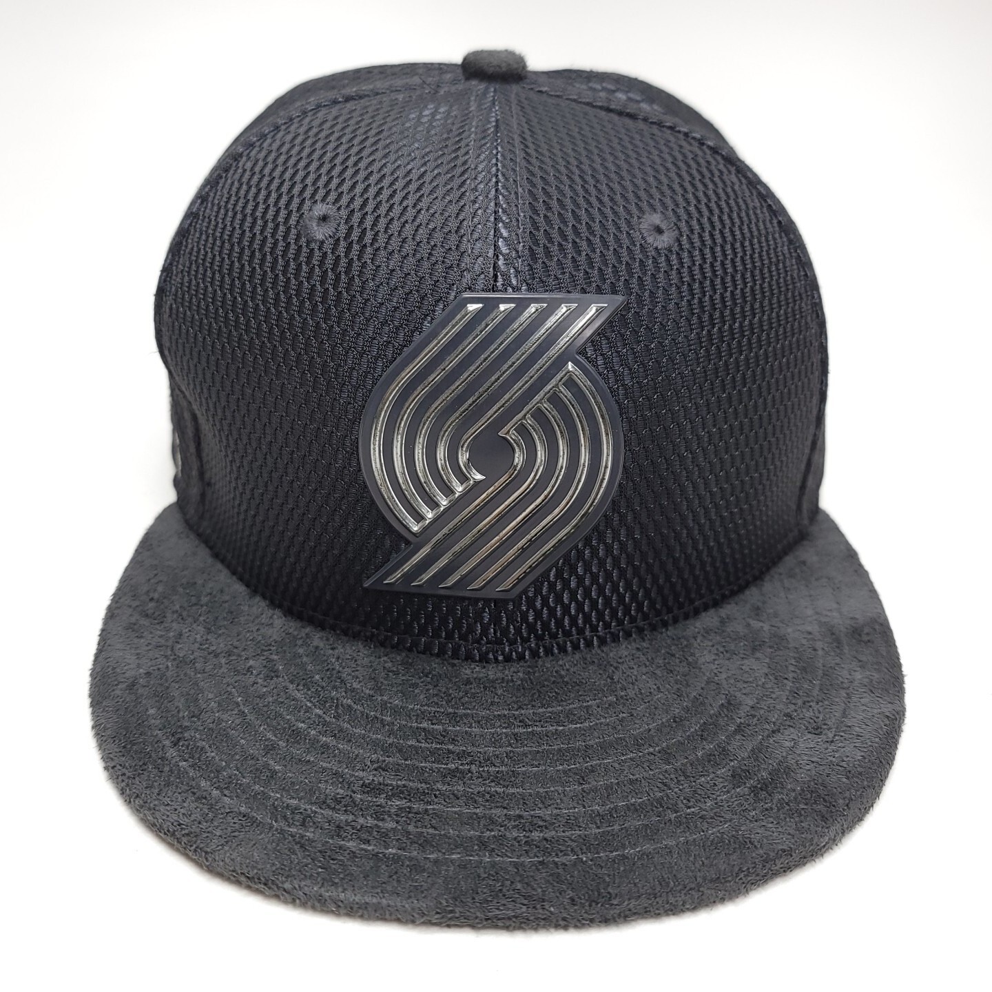 Portland Trail Blazers New Era Graphite Draft Silver Logo 9FIFTY Snapback