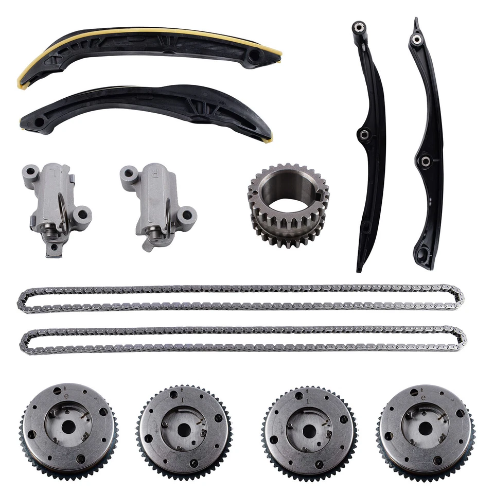 Timing Chain w/VVT Gear Sprockets + Water Pump For 17-21 Ford F-150 Lincoln 3.5L Foto 2 de 4