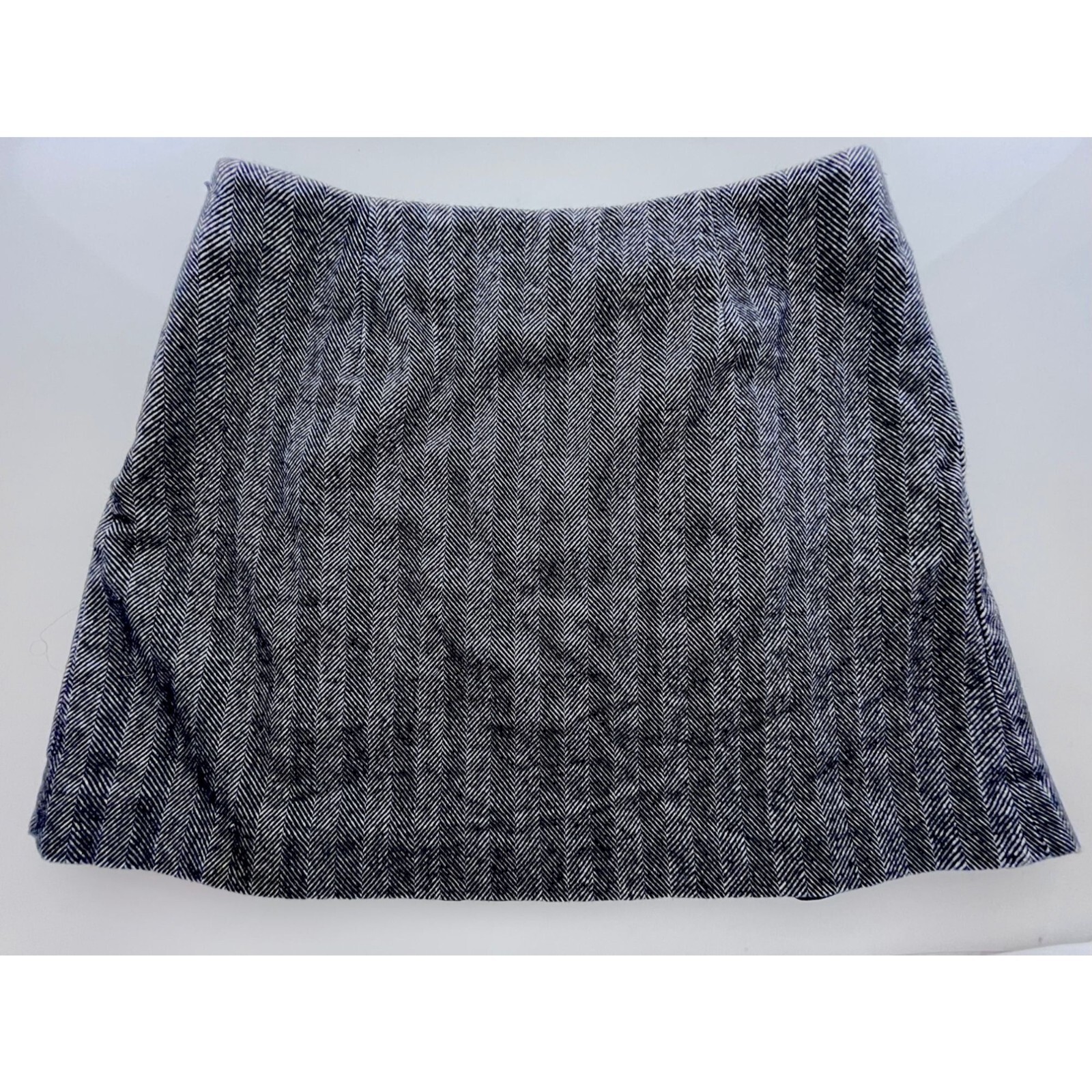 The Limited Herringbone Mini Skirt, 4, Grey/Black… - image 2