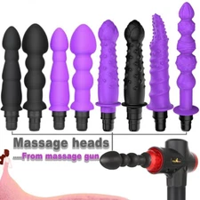 Massage Gun Head Vibration Message Gun Silicone Heads for Fascia Massage
