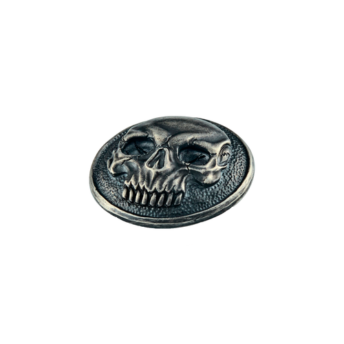 6 Pcs New Handmade Skull Sterling Silver 925 Buttons 2 cm - Picture 3 of 7