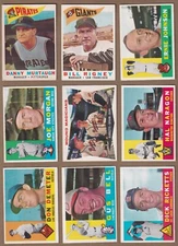 1960 Topps Baseball (221-330) * You Pick * Conditions Listed