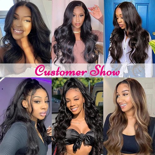 13x4 Body Wave Lace Front Wig Pre Plucked Transparent Human Hair Wigs For Women - Imagen 15 de 18