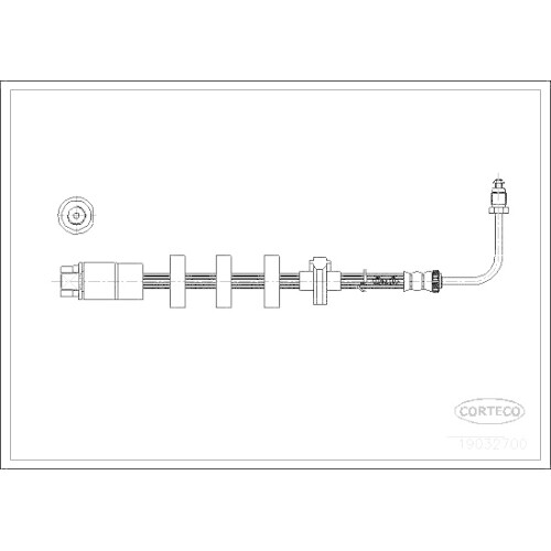 CORTECO Flexible De Frein Pour PEUGEOT 19032611 3358960094162