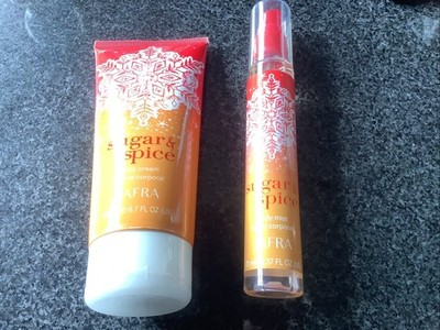 Jafra Sugar & Spice-Geschenkset Body Cream & Body Mist neu