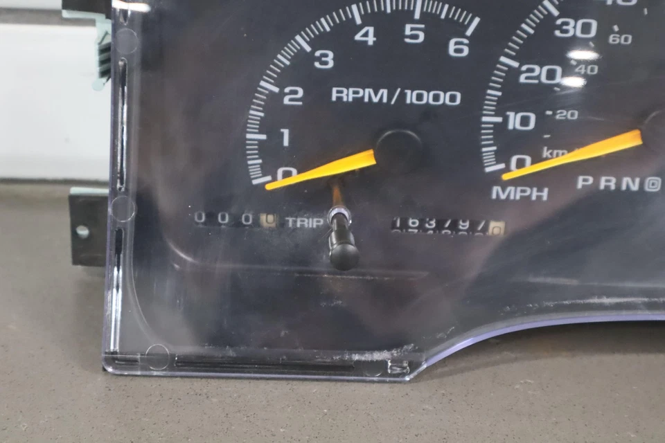 Комплект спидометра для внедорожника Chevy GMC GMT400 95–98 100 миль/ч 163K от оригинального производителя - Изображение 3 из 4