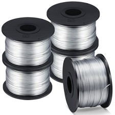 5 Rolls Rebar Tie Wire Tool 1/32" 0.8 mm 360 ft Rebar Gun Tie Wire Coil for Auto