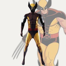 Wolverine Brown Bodysuit X-Men Cosplay Costume Handmade