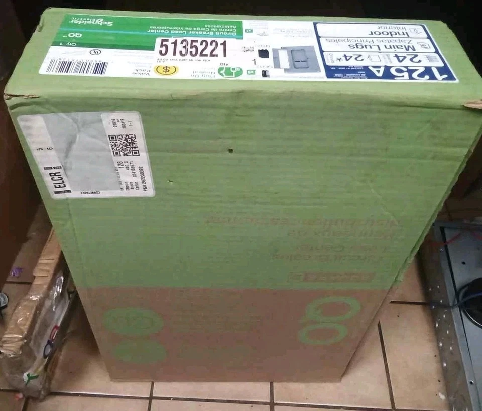 Square D QO 125 A 24 espacios 24 circuitos interior terminal principal centro de carga QO24L125PGCVP Foto 2 de 4